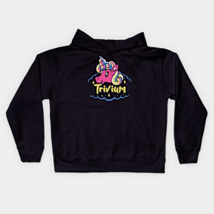 trivium and unicorn Kids Hoodie